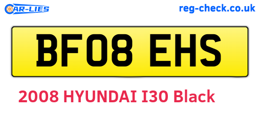 BF08EHS are the vehicle registration plates.