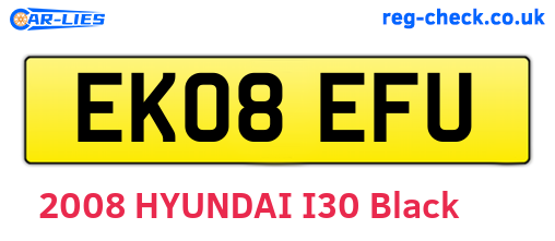 EK08EFU are the vehicle registration plates.