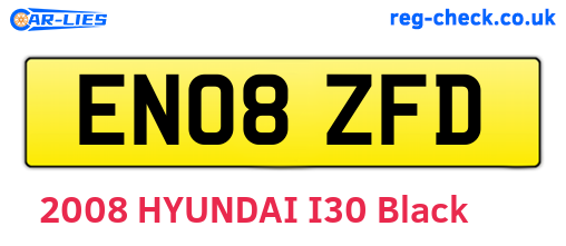 EN08ZFD are the vehicle registration plates.