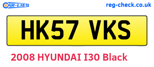 HK57VKS are the vehicle registration plates.