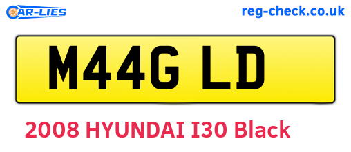 M44GLD are the vehicle registration plates.