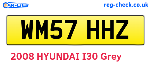 WM57HHZ are the vehicle registration plates.
