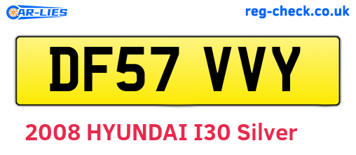 DF57VVY are the vehicle registration plates.