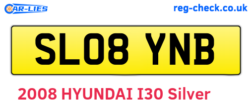 SL08YNB are the vehicle registration plates.