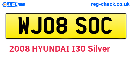 WJ08SOC are the vehicle registration plates.