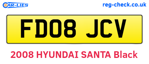 FD08JCV are the vehicle registration plates.