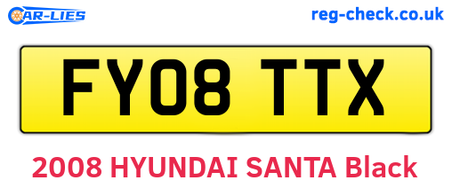 FY08TTX are the vehicle registration plates.