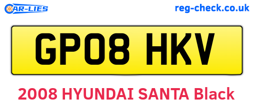 GP08HKV are the vehicle registration plates.