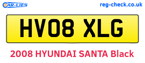 HV08XLG are the vehicle registration plates.