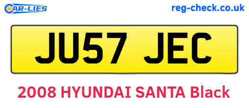 JU57JEC are the vehicle registration plates.