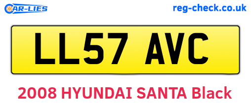 LL57AVC are the vehicle registration plates.