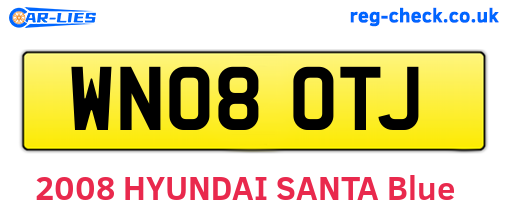 WN08OTJ are the vehicle registration plates.