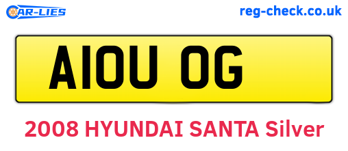 A10UOG are the vehicle registration plates.