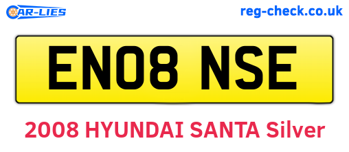 EN08NSE are the vehicle registration plates.
