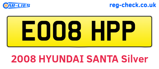 EO08HPP are the vehicle registration plates.