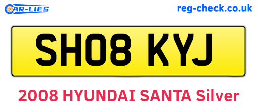 SH08KYJ are the vehicle registration plates.