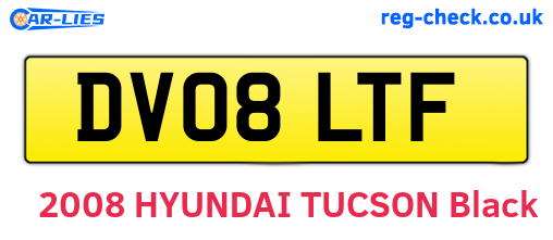 DV08LTF are the vehicle registration plates.
