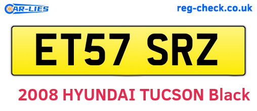 ET57SRZ are the vehicle registration plates.