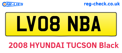 LV08NBA are the vehicle registration plates.
