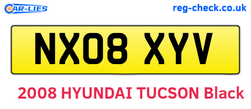 NX08XYV are the vehicle registration plates.