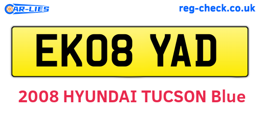 EK08YAD are the vehicle registration plates.