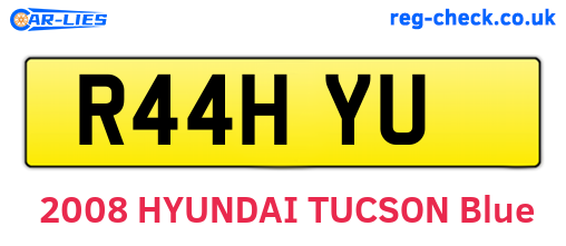 R44HYU are the vehicle registration plates.