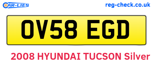 OV58EGD are the vehicle registration plates.