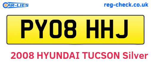 PY08HHJ are the vehicle registration plates.