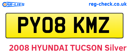 PY08KMZ are the vehicle registration plates.