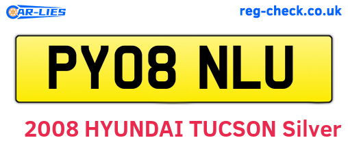 PY08NLU are the vehicle registration plates.