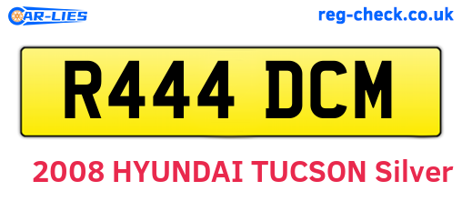 R444DCM are the vehicle registration plates.