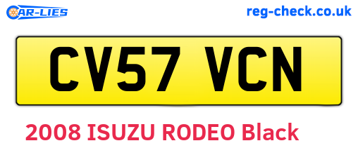 CV57VCN are the vehicle registration plates.