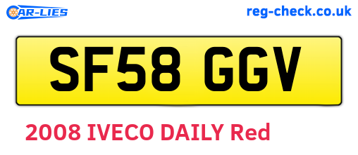 SF58GGV are the vehicle registration plates.
