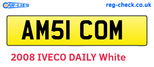 AM51COM are the vehicle registration plates.