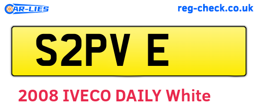 S2PVE are the vehicle registration plates.