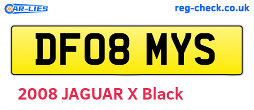 DF08MYS are the vehicle registration plates.