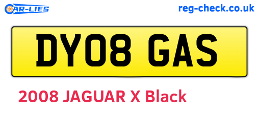 DY08GAS are the vehicle registration plates.
