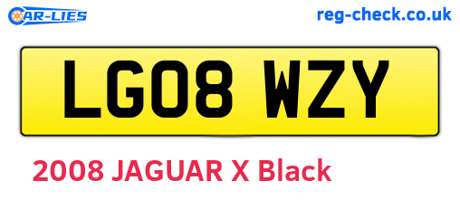 LG08WZY are the vehicle registration plates.