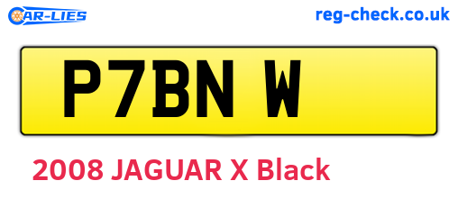 P7BNW are the vehicle registration plates.
