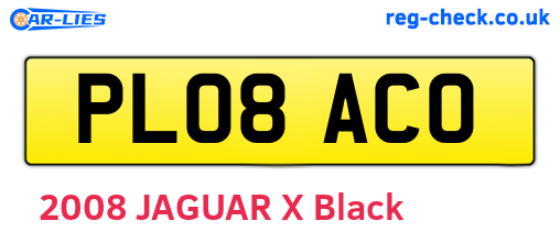 PL08ACO are the vehicle registration plates.