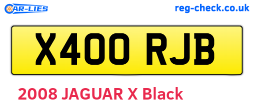 X400RJB are the vehicle registration plates.