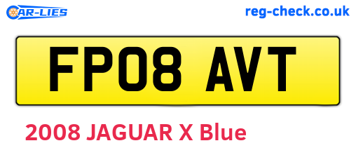 FP08AVT are the vehicle registration plates.