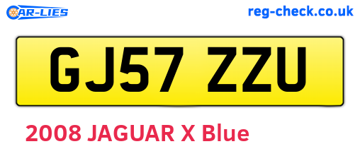 GJ57ZZU are the vehicle registration plates.