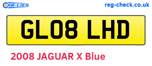 GL08LHD are the vehicle registration plates.