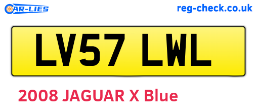 LV57LWL are the vehicle registration plates.