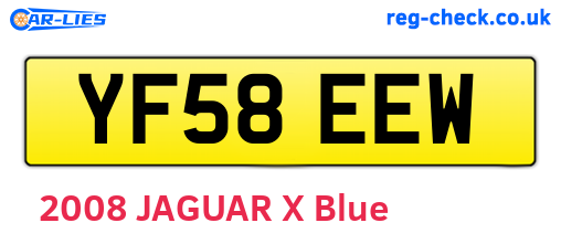 YF58EEW are the vehicle registration plates.