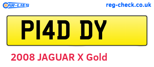 P14DDY are the vehicle registration plates.
