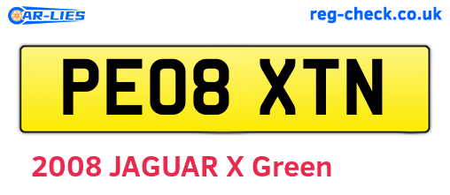 PE08XTN are the vehicle registration plates.