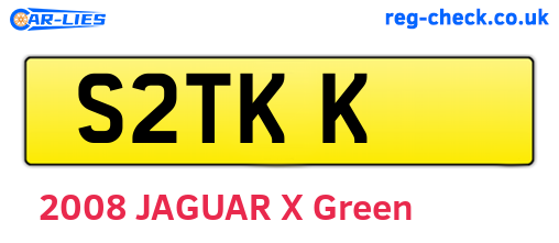 S2TKK are the vehicle registration plates.