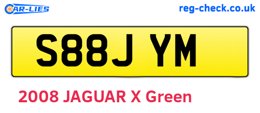 S88JYM are the vehicle registration plates.